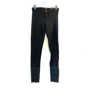 Rag & Bone Womens Equestrian Pants Black Stretch Flat Front Cotton Blend 28